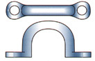 Aluminum Bolt-On, Round 1/2"Dia X 2"I.D. X 2-1/4"L